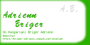 adrienn briger business card